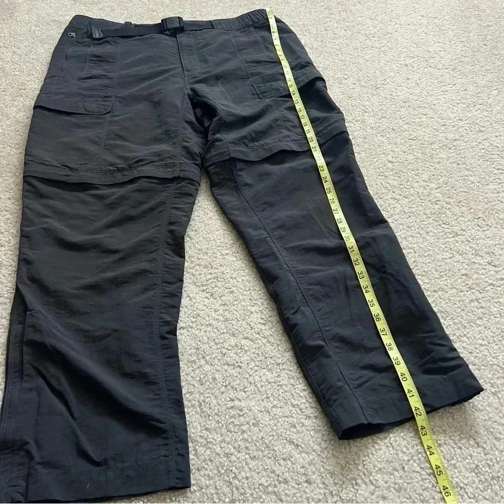The North Face Paramount Peak Convertible Pants Shorts Gray Men Size XL Reg AJFB